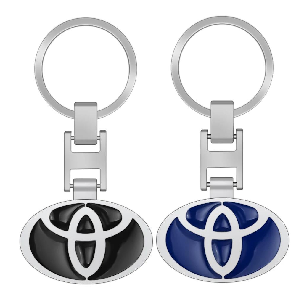 Portachiavi in Lega Metallica con Logo Auto Emblema Auto Portachiavi Accessori Per Toyota GR Yaris Prius Corolla Auris Camry RAV4 Avalon Avensis