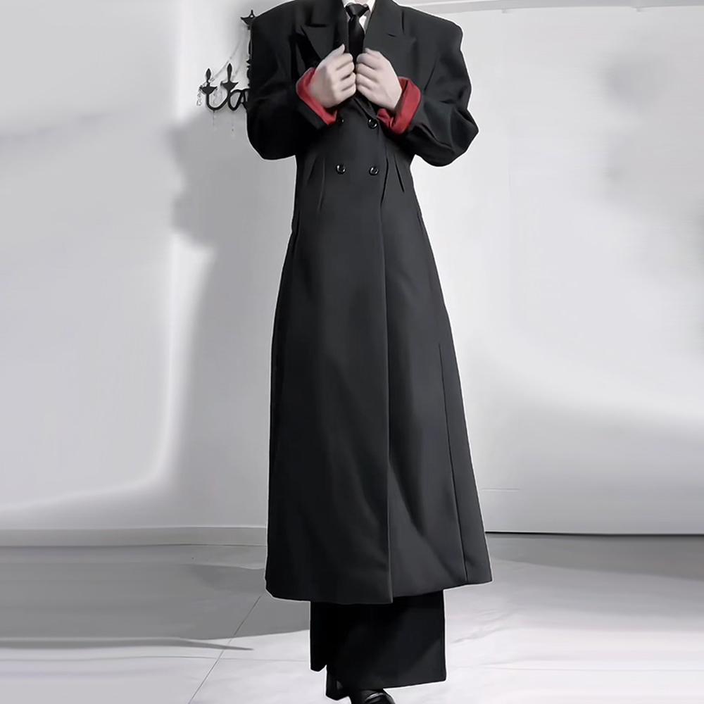 2026 Winter Neu Herren Einfarbiger Langer Mantel Amerikanischer Retro Mode Trendig High Street Lässig Locker Einfach Nische Herren Oberteil