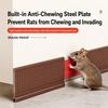Built In Steel Insert Door Weather Stripping TPE Mouse Proof Door Seal  Household