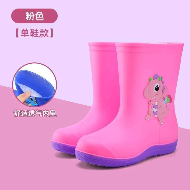 2025 Mode Kinder Universal-Regenstiefel mit Baumwolle Rutschfeste Wasserschuhe Kinderregenschuhe Männer und Frauen Niedliche Cartoon 1~ 8 Jahre alt