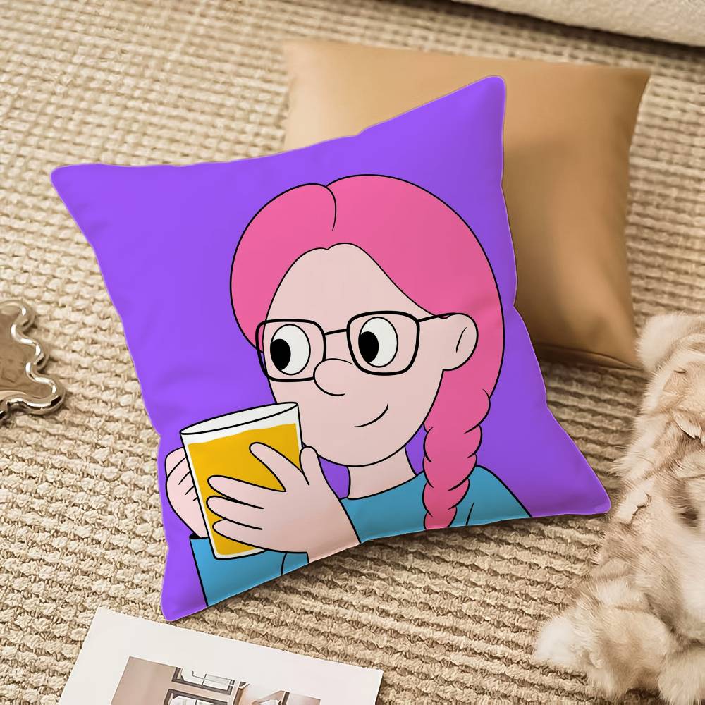 P-Pop ManS Pillow Case Anti-dustmite Invisible zipper Sofa Bed