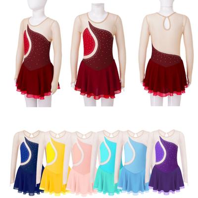 Figure Skating Dress for Children Ice Skating Competition Clothing Girls Dance Dresses