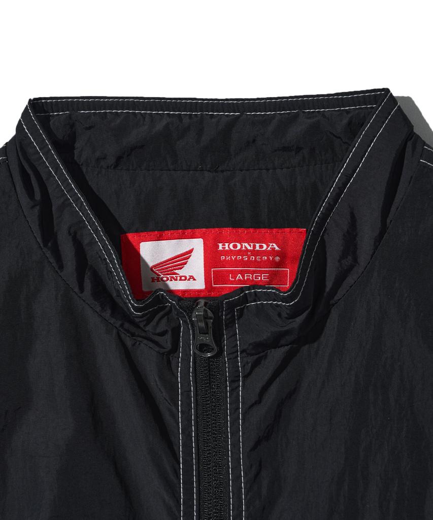 Phyps Motorcycle Honda Nylon Stitch Track Jacket_Black