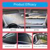 Clear Visibility Auto Car Glass Cleaner Removes Oil Film Enhances Safety with Sponge Cloth Prevent Rain and Fog Removal