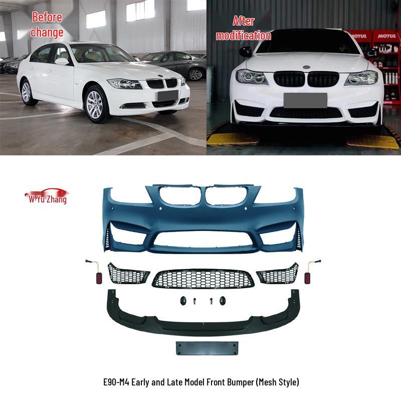 BMW 3 Series E90 318i/320i/325i M4 Style Front & Rear Bumper Kit