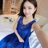 Women's Sexy Lace Summer Camisole Ice Silk Nightdress - Plus Size Loose Fit Home Wear Pajamas