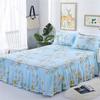 Europäischer Bettüberwurf Polyester Baumwolle Bettröcke Blumen Bunt Bettwäsche 150X200cm Queen Size Heimtextilien