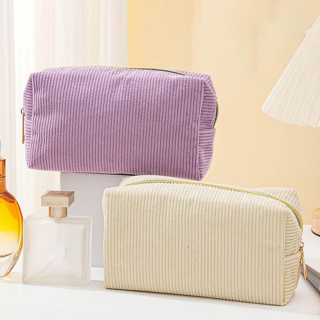Teen Girl Pencil Case School Pencil Case Corduroy Stationery Pouch Storage Organizer Stationery Supplies Holder for Classroom