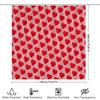 Heart Pattern Shower Curtain Romantic Love Backdrop Valentine'S Day Decor Bathroom Waterproof Fabric Shower Liner Vintage Style