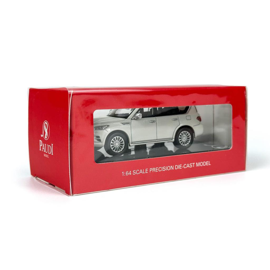 Paudi Model Mini Car Infiniti 2020 QX80 Collection Completed Product White 1/64