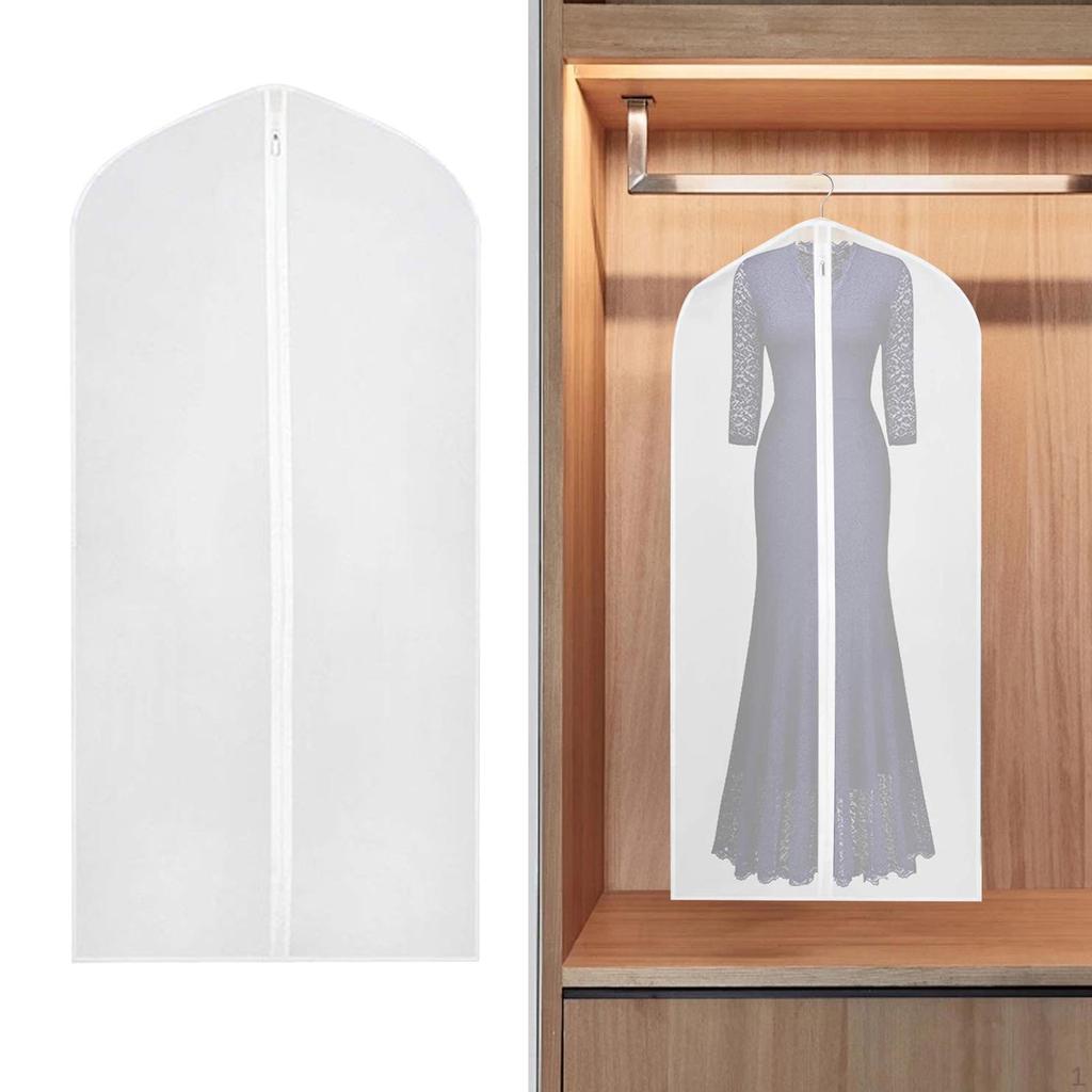 Clear Garment Cover for Closet Organization and Dust Protection