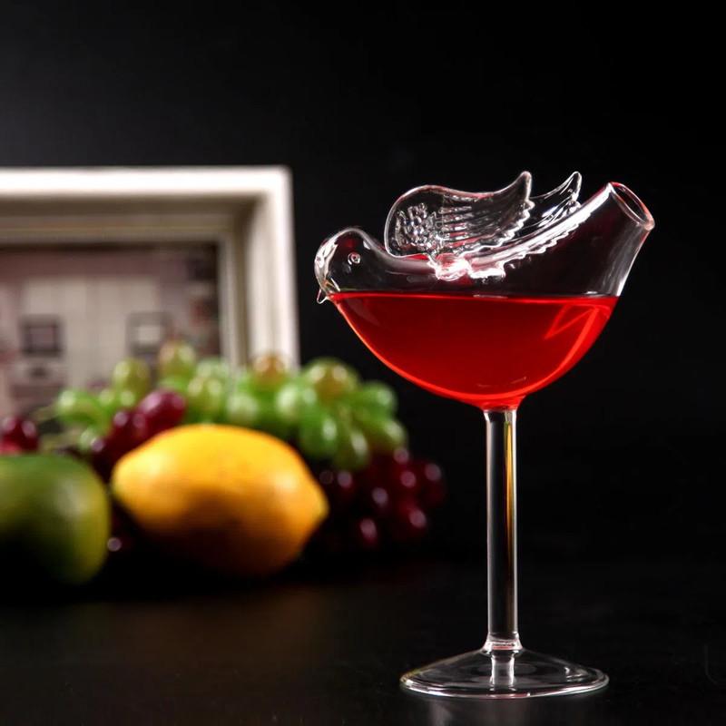 Creatieve Glazen Cocktailbeker Bar Mengbeker Set Martini Champagne Wijnbeker Vogel Lichaam Beer Wereldbol Drankbeker Feest