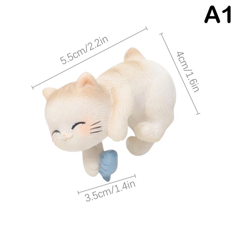 

Смола Милі Коти Орнаменти Підвісні Фігурки для Квіткового Горщика Декор Краю Тераріуму Декорація для Чарівного Саду