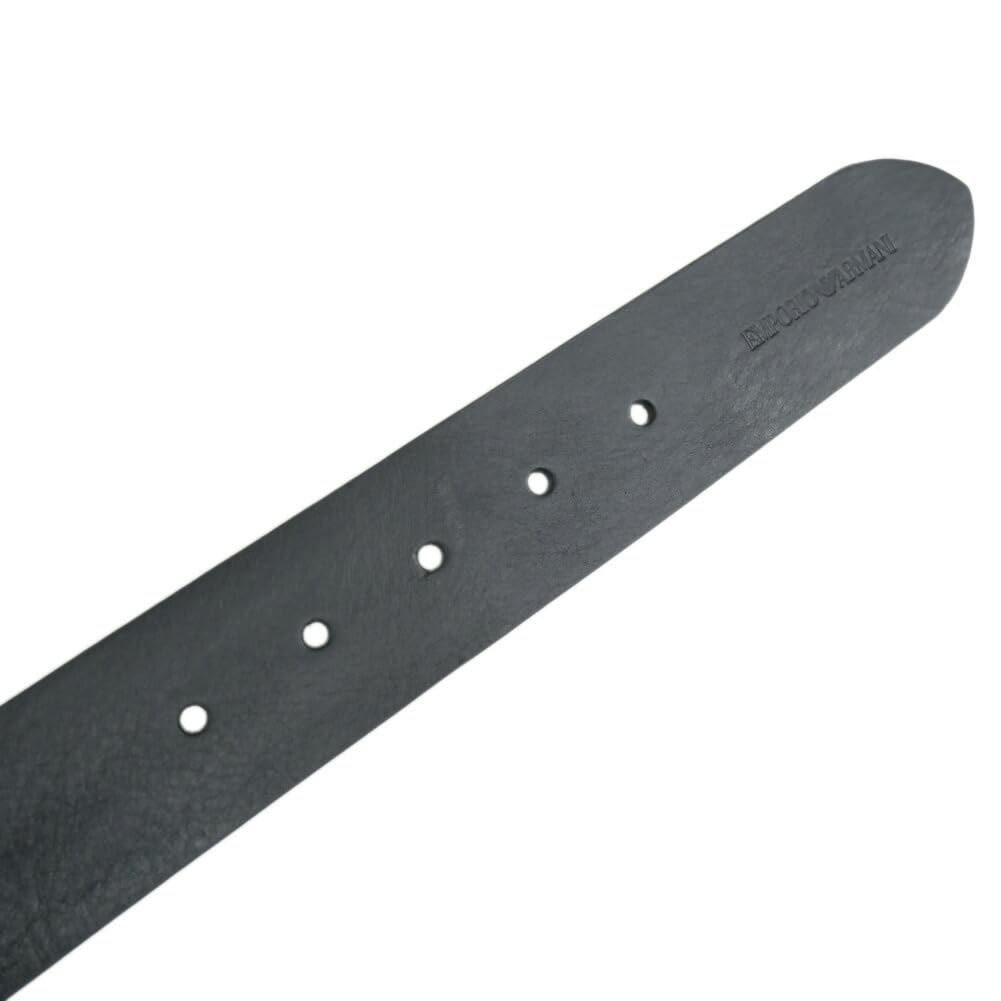 Emporio Armani Y4S201 YDD6G 80001 85 Men's Belt, Black, 3.8cm Wide,