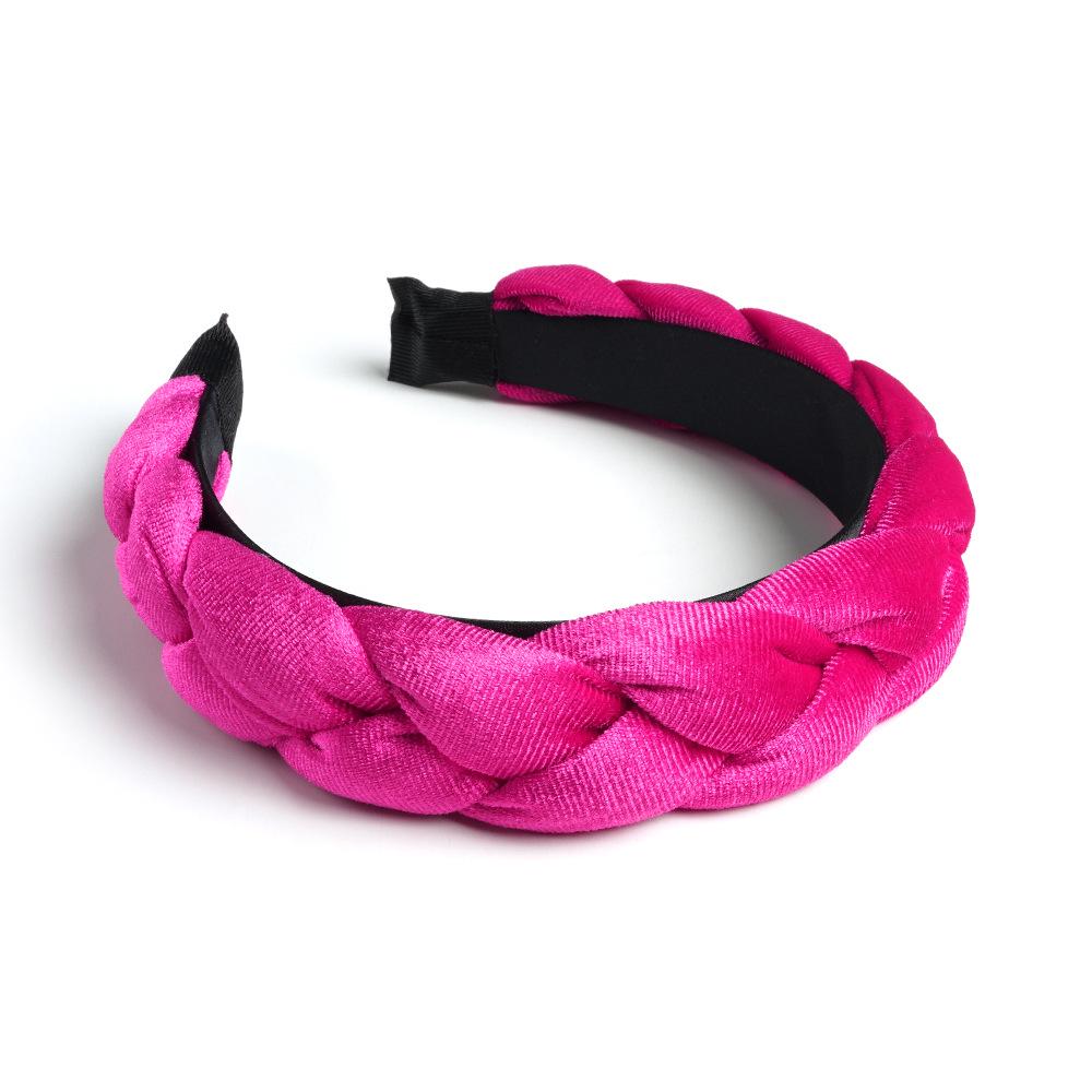 European and American Velvet Twist Braid Headband Collection