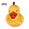 Detailed Design Ornament Glowing Resin Duck Figurine with LED Light Decorative Night
