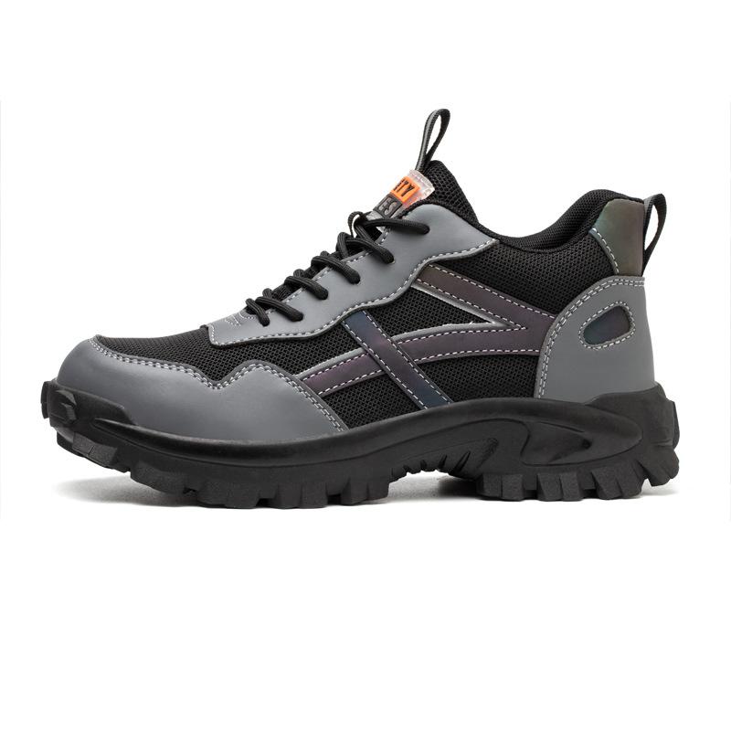 Men's Anti-smashing and Anti-piercing Safety Shoes, Breathable, Comfortable and Wear-resistant Safety Shoes In Summer
