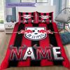 Nom personnalisé, Blason RB Leipzig Literie Décoration d'Intérieur Cadeau d'Anniversaire (1 housse de couette + 2 taies d'oreiller, sans garniture.).chl