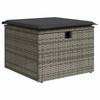 Vidaxl 6-Cz. Set di Mobili da Giardino con Cuscini, Grigio, Polyrattan