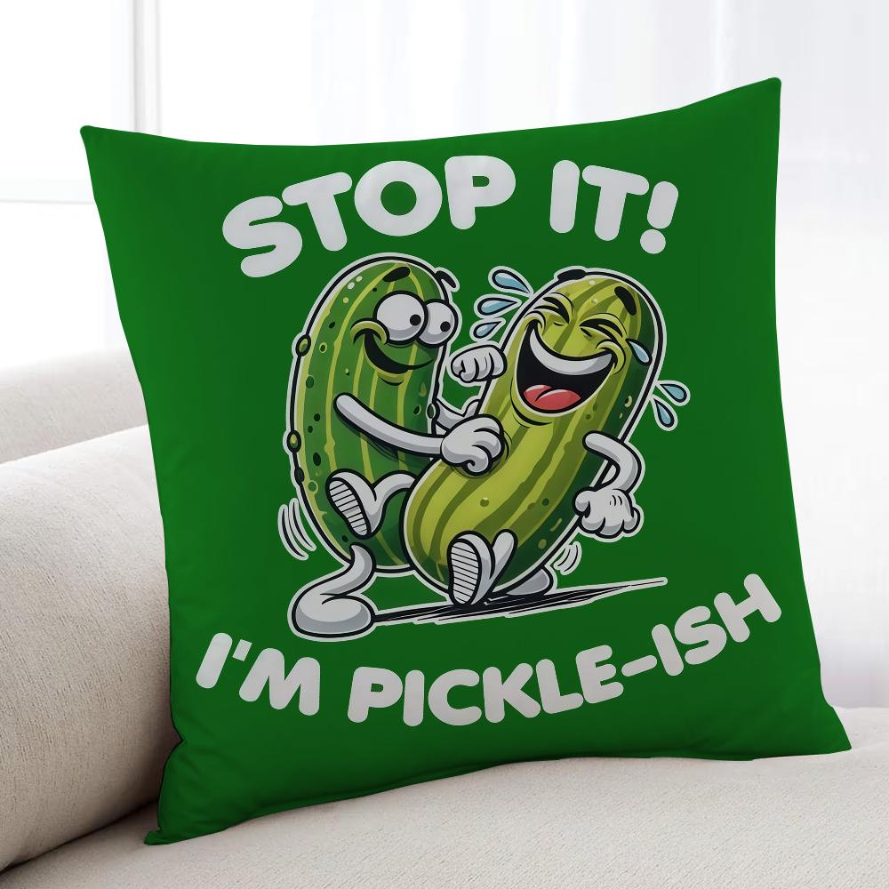 Funny Pickles cushion cover Home Bedding Sofa living Room pillowcase Simple Soft Skin Cushion Cover Party Gift