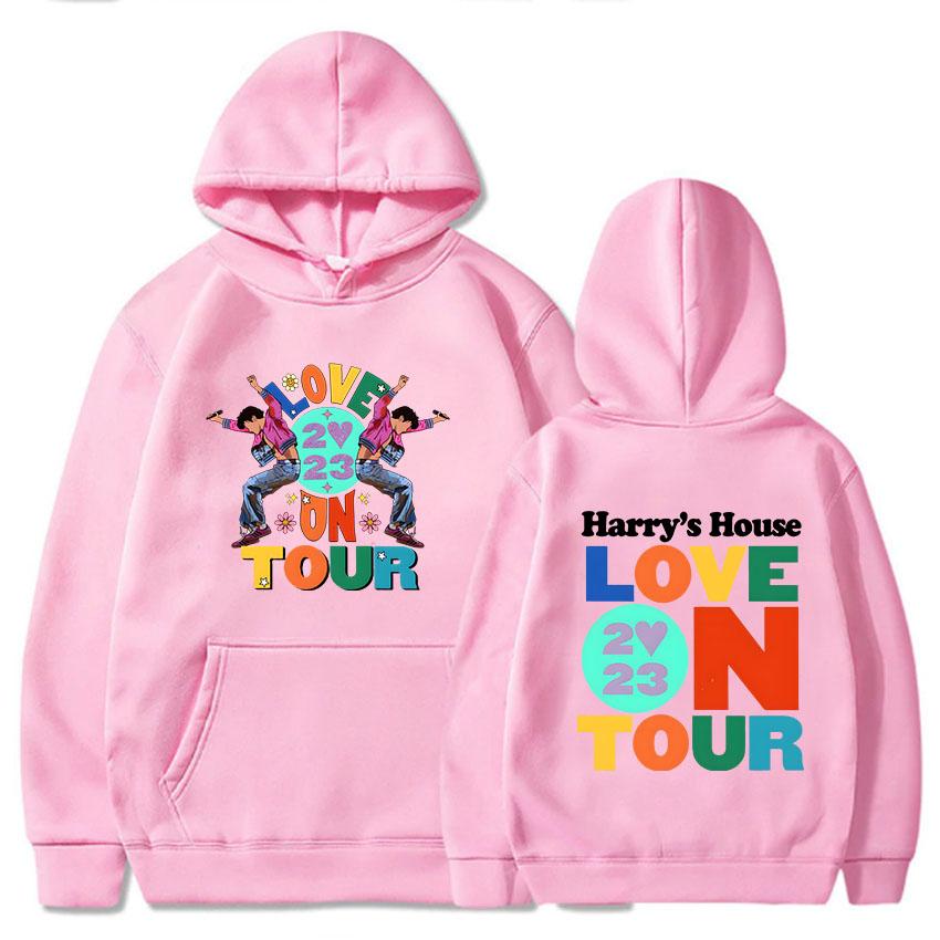 Harrys House Love on Tour Mikina Unisex Streetwear Potisk Oblečení Originalita Estetická mikina Unisex podzimní fleecová mikina