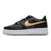 Nike Air Force 1 Low Premium GS Bronx Origins - 50th Anniversary Kids Sneakers Black Metallic-Gold White FN6977-010