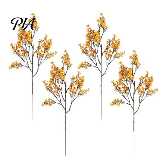 Maintenance Free Artificial Plant Stems Realistic Flowers for Autumn Home Decoration, Silk Floral Elegant Sprays Dining Branches Halloween Table