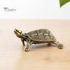 Unique Office Desk Accessories Vintage Metal Turtle Statues, Gold Figurines, Decorative Animal Elegant Brass Statue Ornament, Small Desktop Decoration