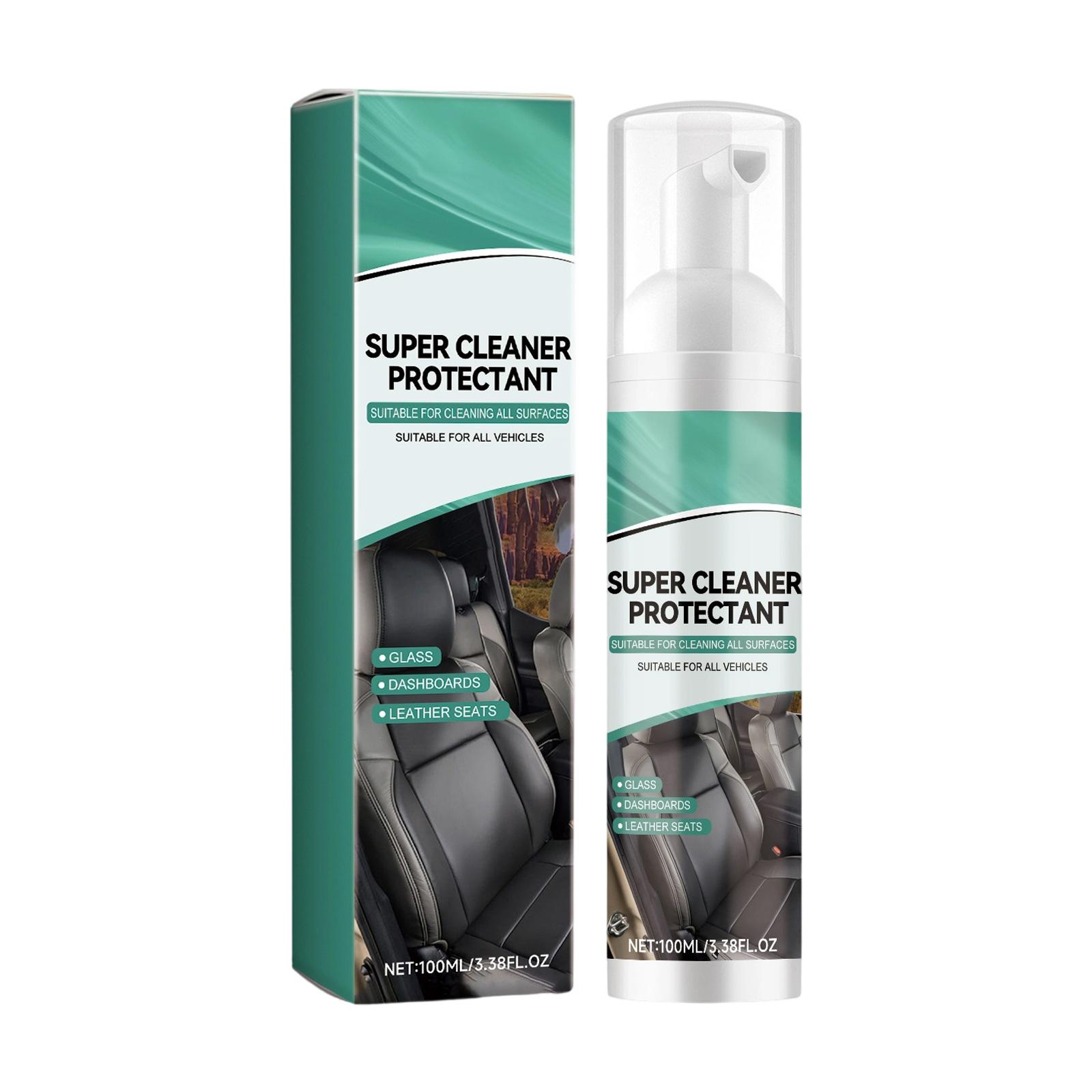 

Car Interior Seat Dashboard Foam Cleaner for Leather and Fabrics Multifunctional Car Seat Cleaner and Protectant 100ml 1