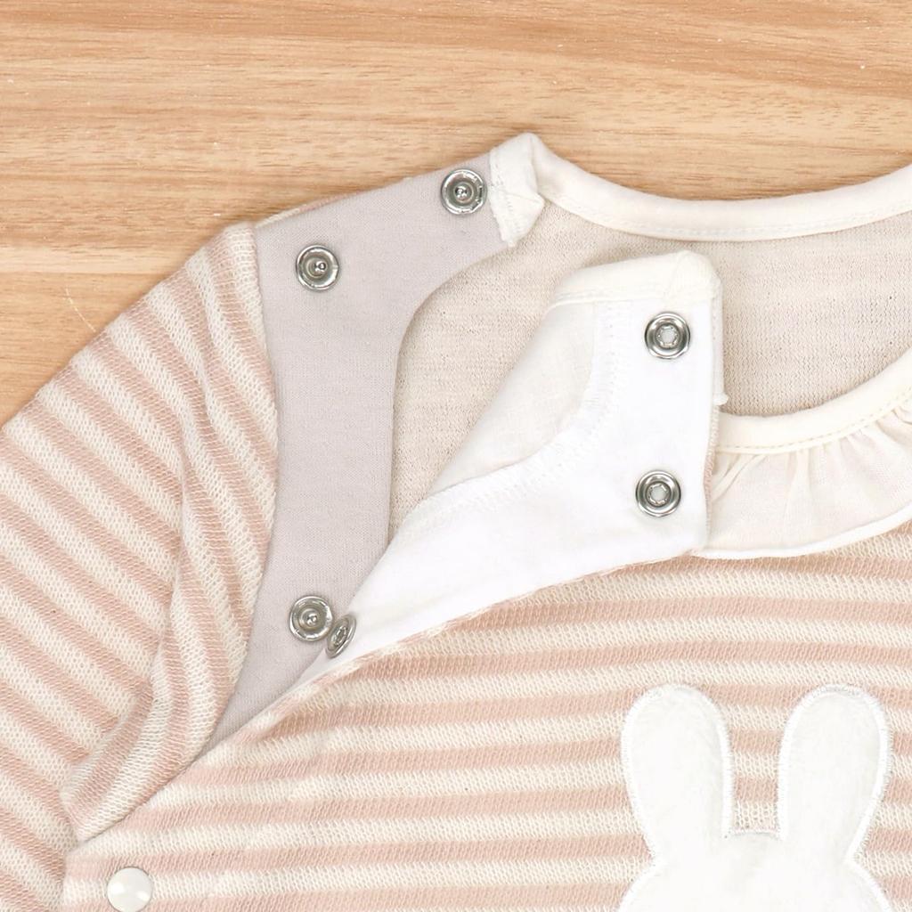 Coveralls Border Rabbit 80 Made in Japan [Baby Castle]