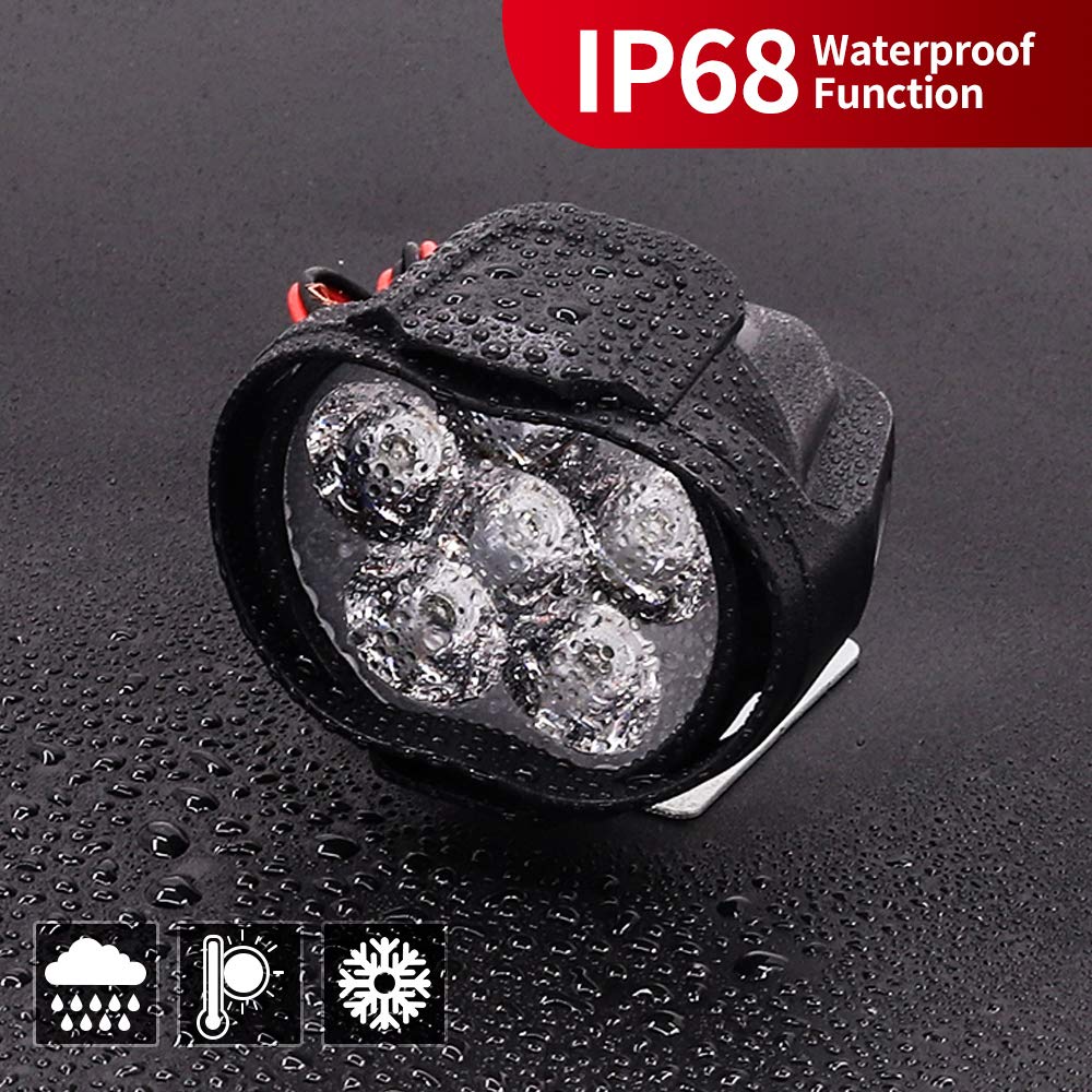 Aoling Motorcycle Headlight 6LED, General Purpose Headlight LED 12V Fog