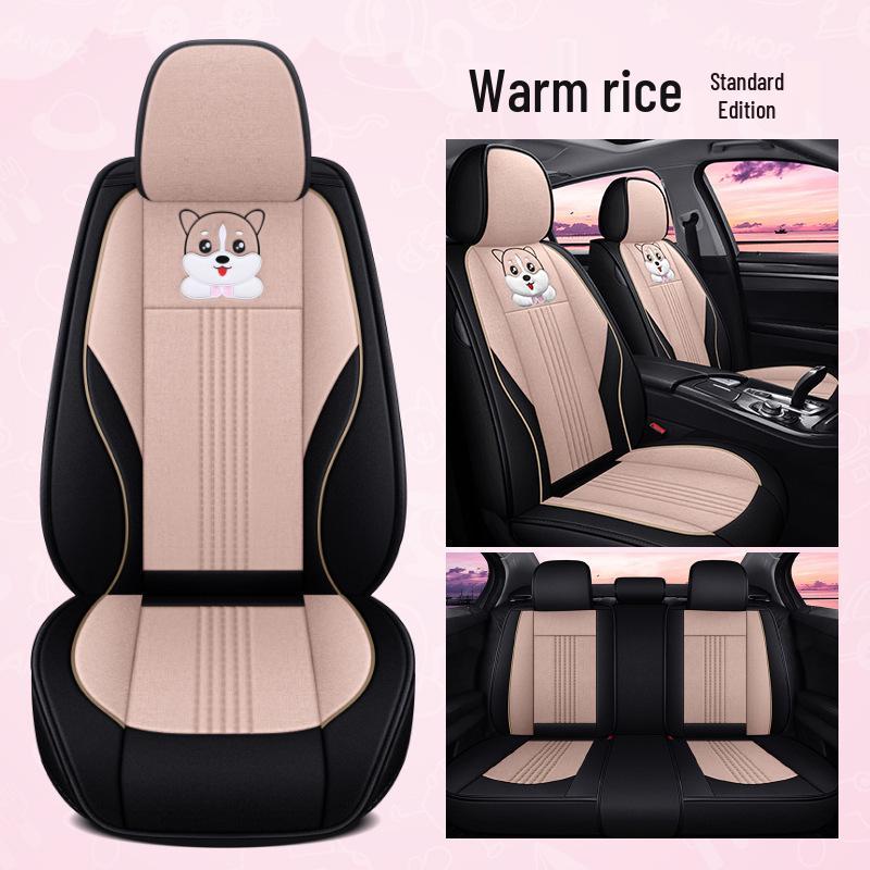 

Universal Linen Seat Cover for Geely Emgrand, Binrui, Xingrui, Vision, Haoyue & ICON Models Standard