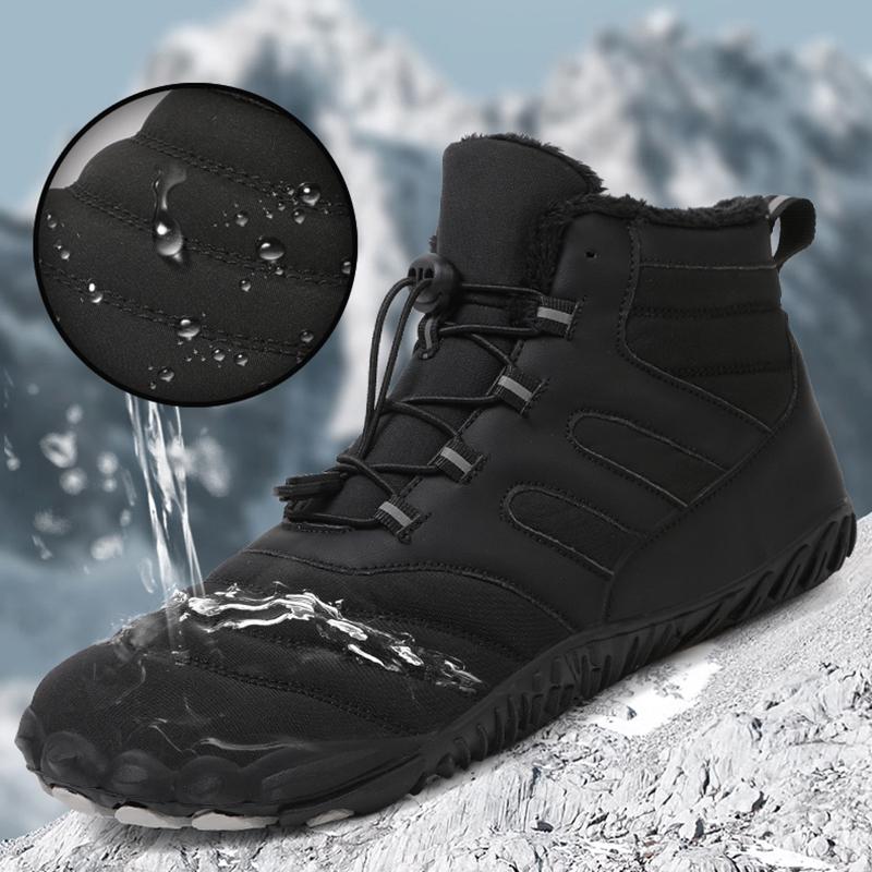 Winter Barefoot Snow Boots Men Women Casual Shoes Waterproof Outdoor Warm Climbing Boots Non-Slip Wear Resistant Sneakers