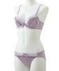 Inner Romantic Dolly Bra and Shorts Dusty [Nissen] Women's Set, Set, Purple, I80/L