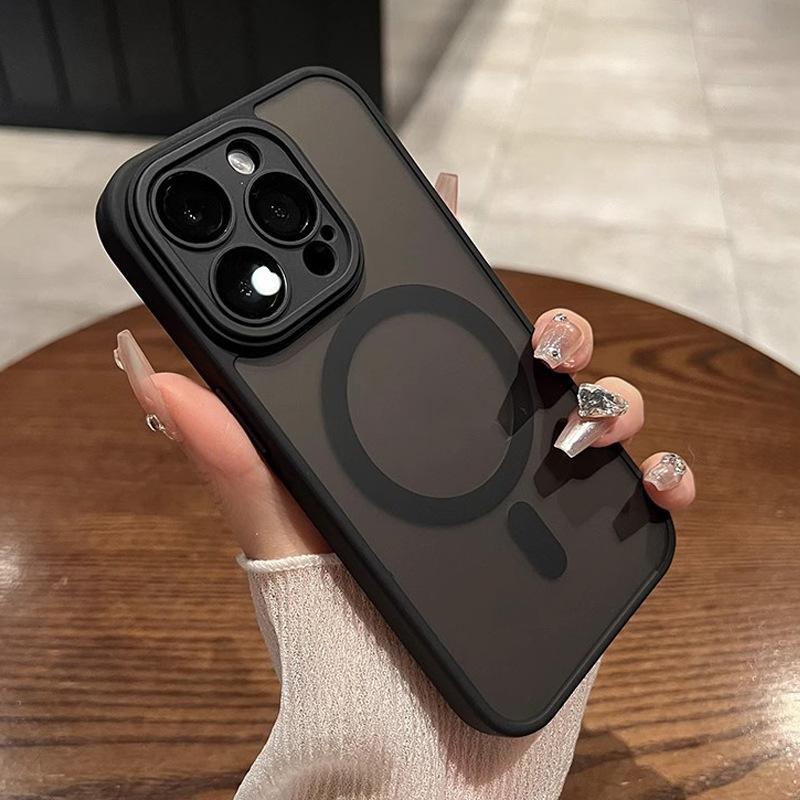 

Матова текстура шкіри підходить для iPhone 16 Pro. Чохол для телефону з магнітним присмоктуванням 14 Pro. Поставляється із плівкою для об’єктива 13. Захисна кришка iPhone11Pro аеро