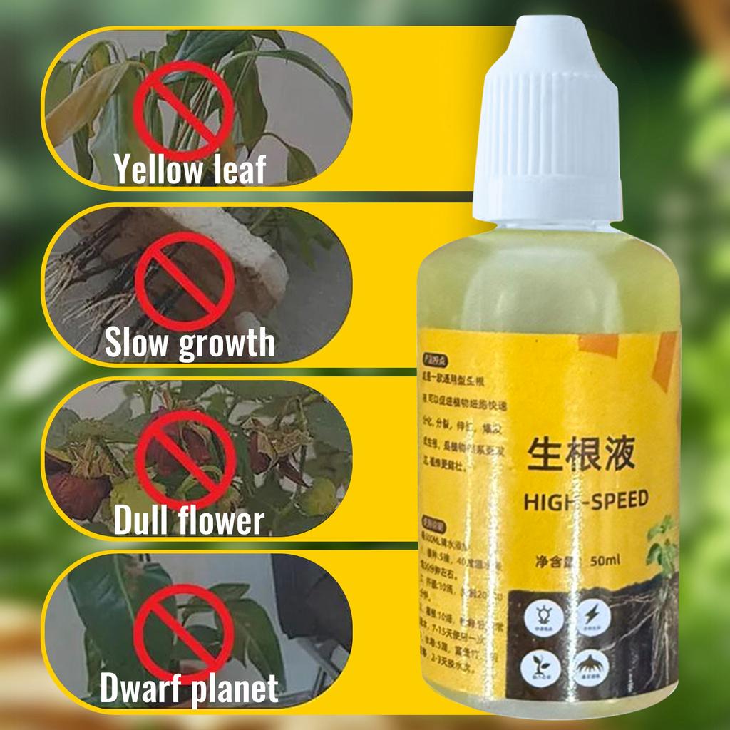 High-Speed Root Growth Liquid for Plants Enhanced Rooting Solution for Cuttings and Seedlings, 100ml Bottle