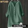 Women's Fashion Casual V-Neck Long Sleeve Blouses & Shirts