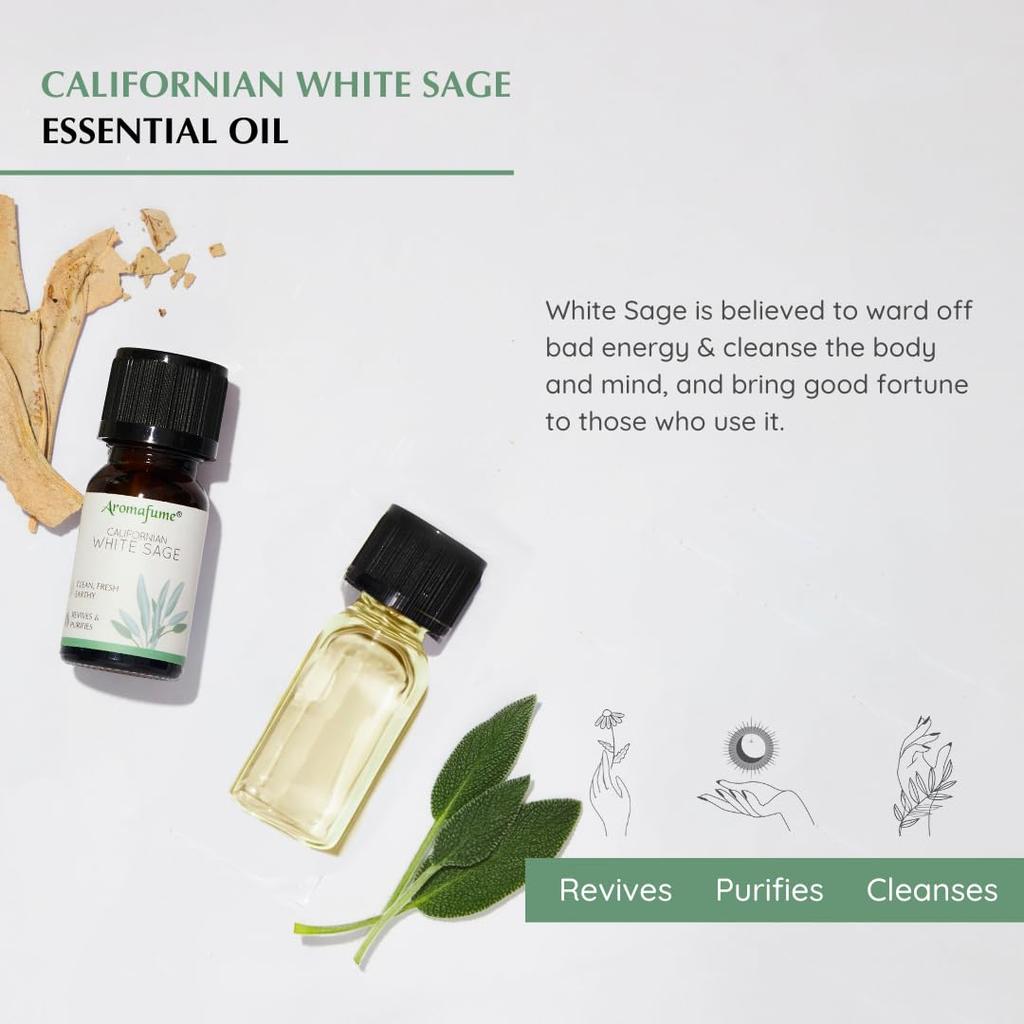 Californian White Sage Essential Oil Diffuser Blend by Aromafume | 10ml