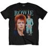 Men's David Bowie Life On Mars Homage Slim Fit T-shirt X-Large Black