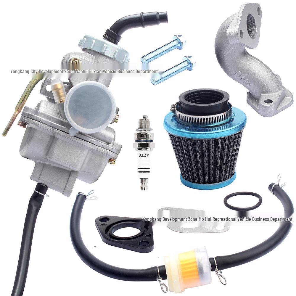 

50-125CC ATV Off-road Motorcycle Beach Buggy with PZ20 Carburetor, Air Filter, Gasket, Oil Pipe, & Spark Plug Motorcycle Carburetor