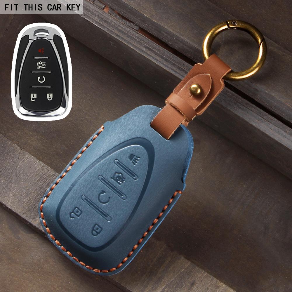 

Кожаный чехол-кейс для автомобильного пульта ключа для Chevrolet Blazer Camaro Cruze Equinox Malibu Sonic Spark Traverse Trax Volt Аксессуары