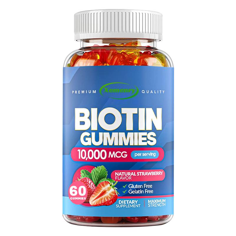 

Biotin gummies, 10,000 micrograms per gummy, 100 gummies per pack, vegan, suitable for adults, non-GMO. 120