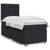 VidaXL Slat Bed Base with Mattress Black 100x200 Cm Faux Leather 3290708