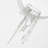 Stylish Bear Brooch Trendy Metal Bead Chain Brooch INS Style Suit Hanging Ornament  Bag Decoration
