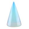 Crystal Cone Ring Holder Natural Stone Ring Stand Cone Shape Jewelry Display Stand for Retailer Home Storage Display