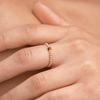 Anelli Vlen con Perline per Donna Placcati Oro 18K Pietra Naturale Elastici Estensibili Impilabili Minimalisti Gioielli per Dita Regalo Curativo
