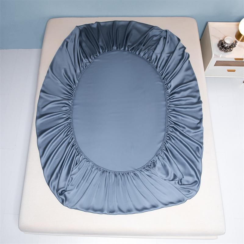 Four Seasons Tencel Fitted Sheet: Breathable, Cooling Nude Mattress Protector for Single/Double Beds.