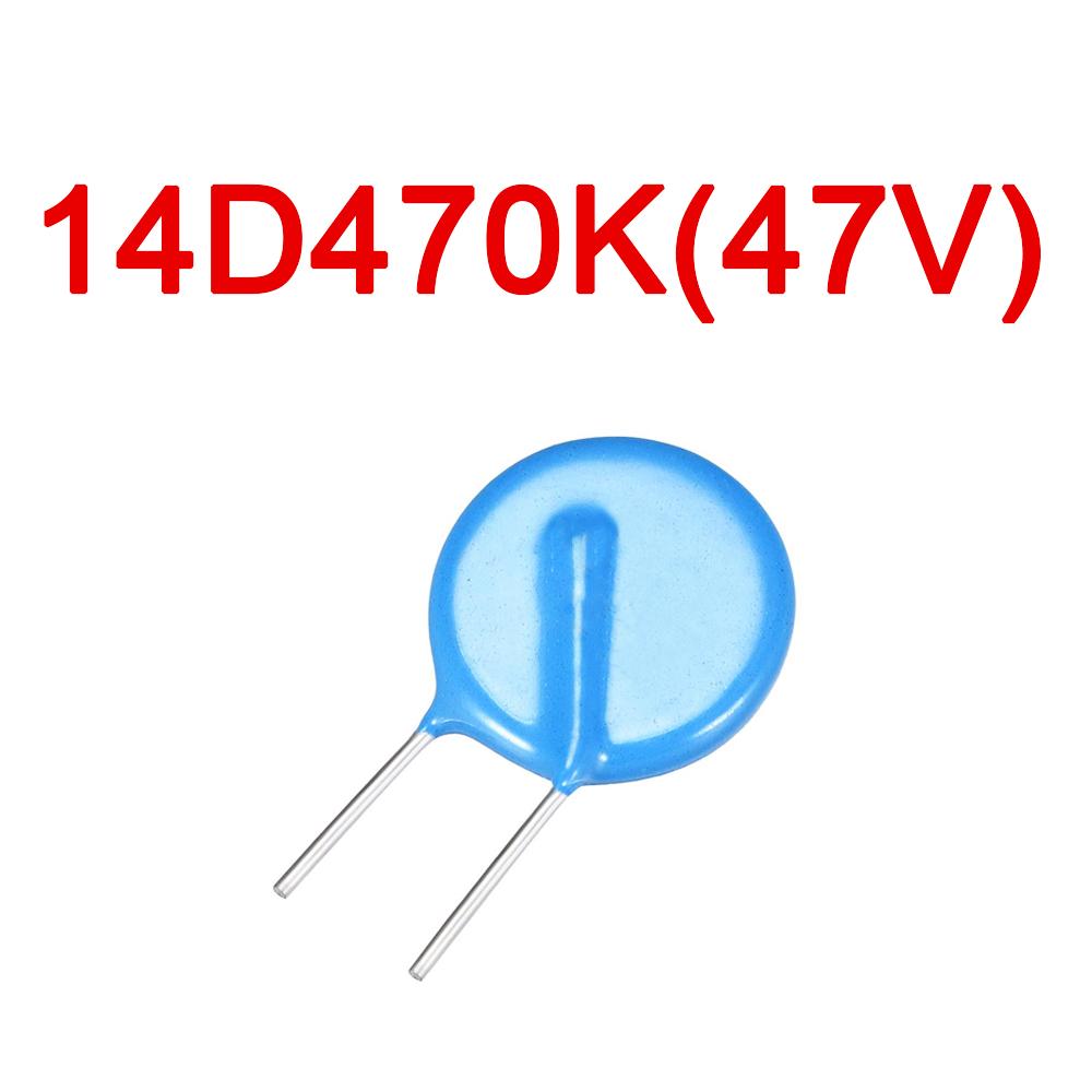 10PCS 14D Metal Oxide Varistor MOV Values of Range 151K To 821K 14K 14D 270/470/151/201/221/471/561/621/681/821 METAL OXIDE VARISTOR ZOV