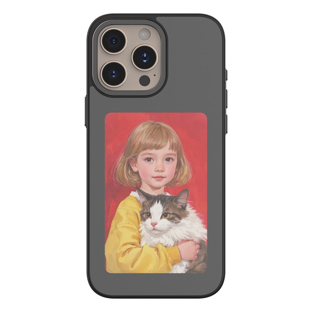 IPhone 16 Pro Max E-Ink dėklas 4 colių HD 4 spalvų NFC išmanusis ekranas telefono dangtelis