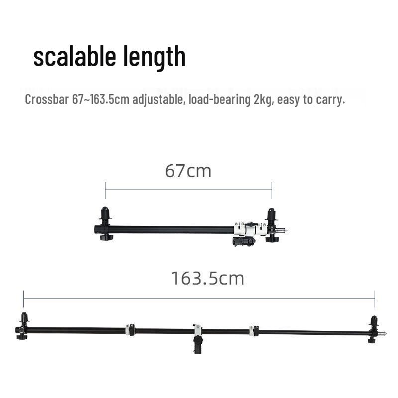 8 Zhi Jie AL-02Pro Photography Reflector Stand with Crossbar Arm and Sunshade Fixing Bracket